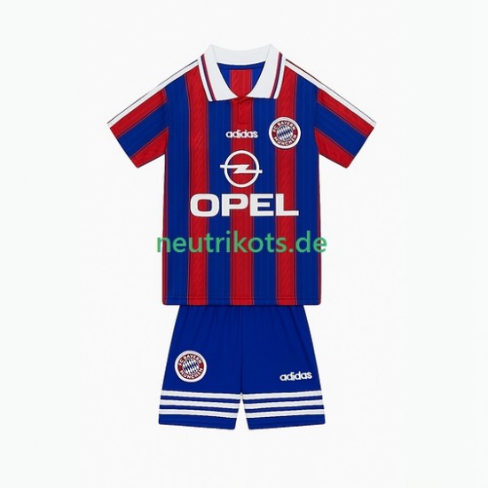 Fußballtrikot FC Bayern München 1995 1997 Retro Kinder Heim Kurzarm