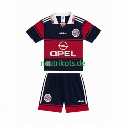 Fußballtrikot FC Bayern München 1997 Retro Kinder Heim 1999 Kurzarm