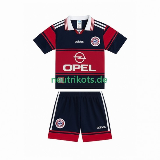 Fußballtrikot FC Bayern München 1997 Retro Kinder Heim 1999 Kurzarm