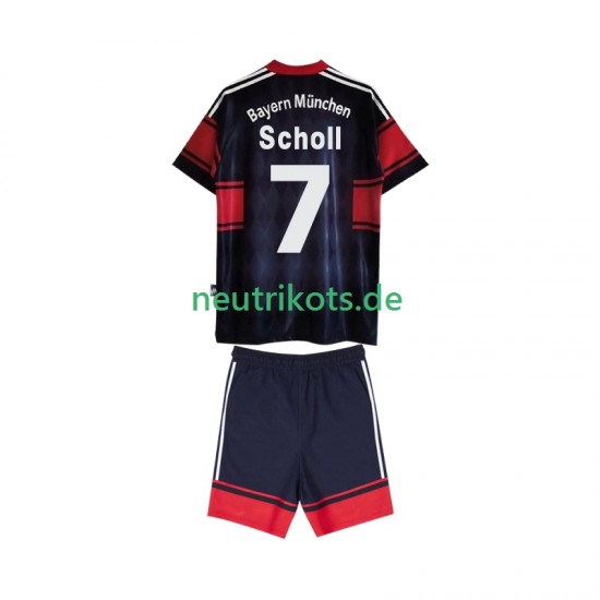 Fußballtrikot FC Bayern München Scholl 7 1997 Retro Kinder Heim 1999 Kurzarm