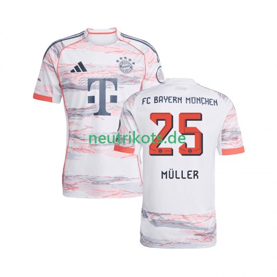 Fußballtrikot FC Bayern München Thomas Muller 25 Herren Auswärts 2025-2026 Kurzarm