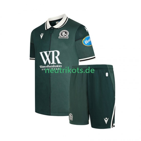 Fußballtrikot Blackburn Rovers Kinder Ausweich 2025-2026 Kurzarm