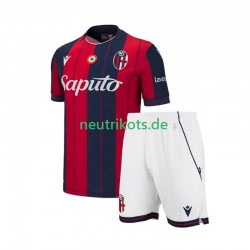 Fußballtrikot Bologna Kinder Heim 2025-2026 Kurzarm