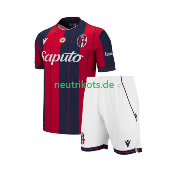 Fußballtrikot Bologna Kinder Heim 2025-2026 Kurzarm