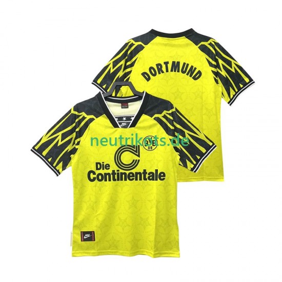 Fußballtrikot Borussia Dortmund 1995 Retro Herren Heim 1994 Kurzarm
