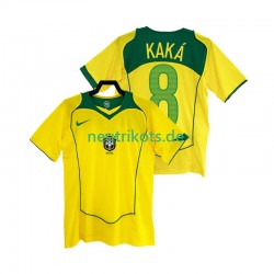 Fußballtrikot Brasilien KAKA 8 Retro Herren Heim 2004 Kurzarm