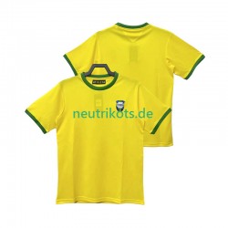 Fußballtrikot Brasilien 1970 Retro Herren Heim Kurzarm