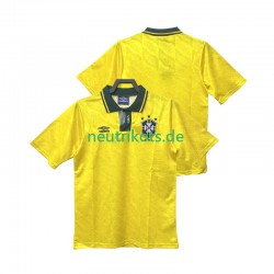 Fußballtrikot Brasilien 1991 1993 Retro Herren Heim Kurzarm