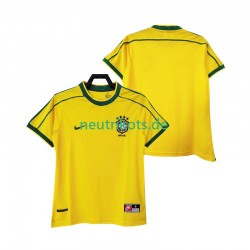 Fußballtrikot Brasilien 1998 Retro Herren Heim Kurzarm