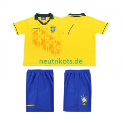 Fußballtrikot Brasilien Retro Kinder Heim 1994 Kurzarm