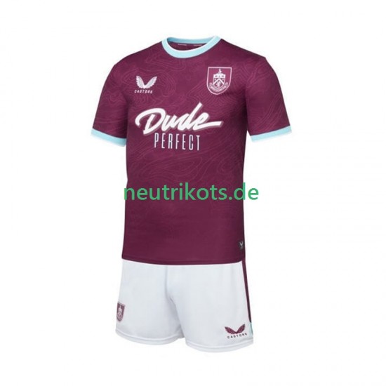 Fußballtrikot Burnley Kinder Heim 2025-2026 Kurzarm