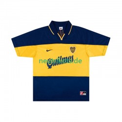 Fußballtrikot Boca Juniors 2000 Retro Herren Heim 1999 Kurzarm