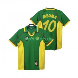 Fußballtrikot Kamerun MBOBA 10 1998 Retro Herren Heim Kurzarm
