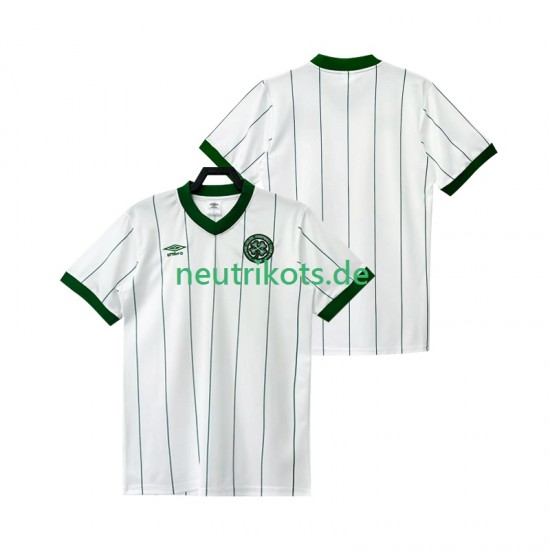 Fußballtrikot Celtic Glasgow FC 1982 1983 Retro Herren Auswärts Kurzarm