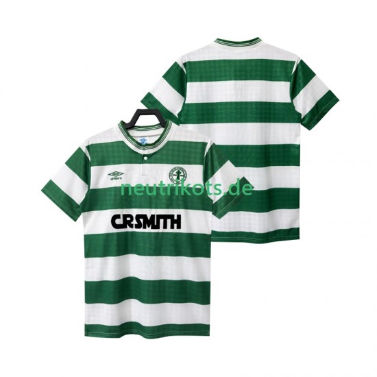 Fußballtrikot Celtic Glasgow FC 1987 1988 Retro Herren Ausweich Kurzarm