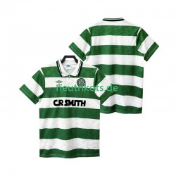 Fußballtrikot Celtic Glasgow FC 1989 1990 Retro Herren Ausweich Kurzarm