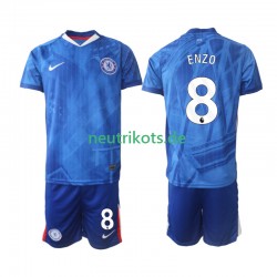 Fußballtrikot Chelsea Enzo Fernandez 8 Kinder Heim 2025-2026 Kurzarm