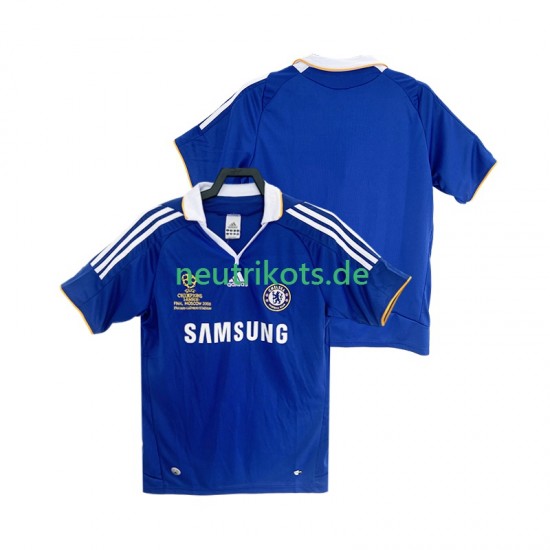 Fußballtrikot Chelsea 2007 Retro Herren Heim 2008 Kurzarm