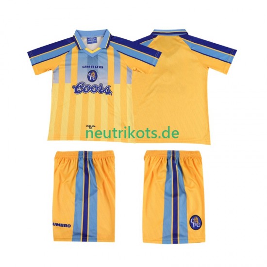 Fußballtrikot Chelsea 1995 1997 Retro Kinder Auswärts Kurzarm