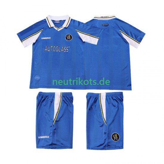 Fußballtrikot Chelsea 1997 Retro Kinder Heim 1999 Kurzarm