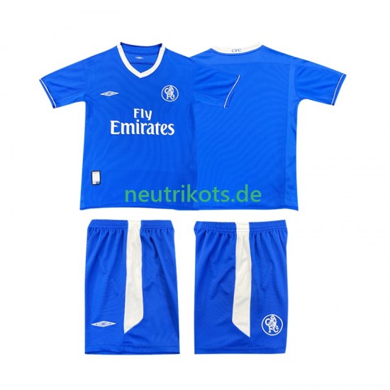 Fußballtrikot Chelsea 2003 2005 Retro Kinder Heim Kurzarm