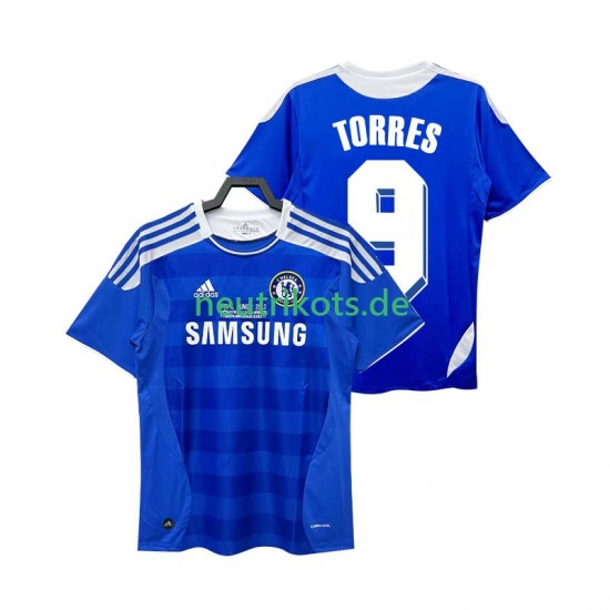 Fußballtrikot Chelsea Torres 9 2012 Retro Herren Heim 2011 Kurzarm