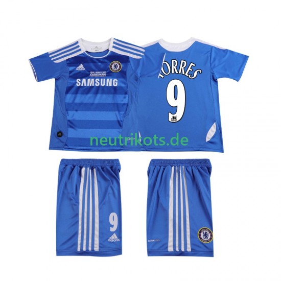 Fußballtrikot Chelsea Torres 9 2012 Retro Kinder Heim 2011 Kurzarm
