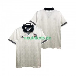 Fußballtrikot England 1990 Retro Herren Heim Kurzarm