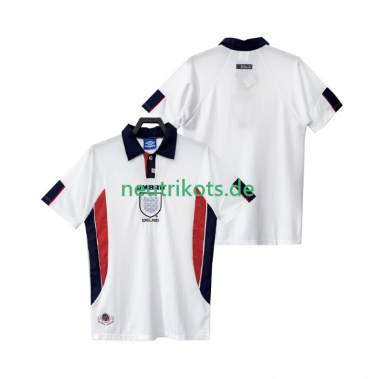 Fußballtrikot England 1998 Retro Herren Heim Kurzarm