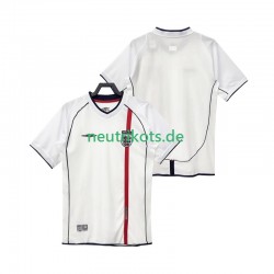 Fußballtrikot England 2002 Retro Herren Heim Kurzarm