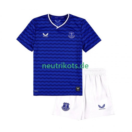 Fußballtrikot Everton FC Kinder Heim 2025-2026 Kurzarm