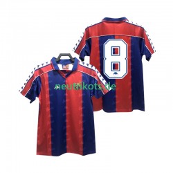 Fußballtrikot FC Barcelona 8 1992 1995 Retro Herren Heim Kurzarm