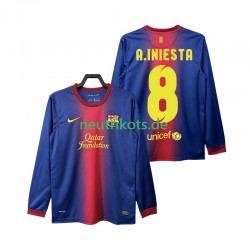 Fußballtrikot FC Barcelona A INIESTA 8 2012 2013 Retro Herren Heim Langarm