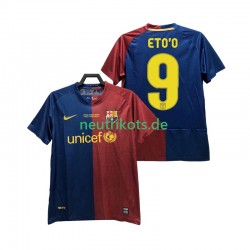 Fußballtrikot FC Barcelona ETO O 9 Champions League 2009 Retro Herren Heim 2008 Kurzarm