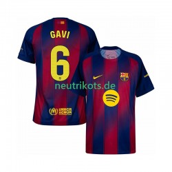 Fußballtrikot FC Barcelona Gavi 6 Herren Heim 2025-2026 Kurzarm