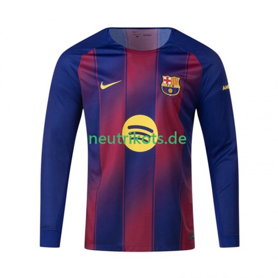 Fußballtrikot FC Barcelona Herren Heim 2025-2026 Langarm