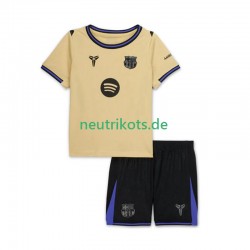 Fußballtrikot FC Barcelona Kinder Auswärts 2025-2026 Kurzarm