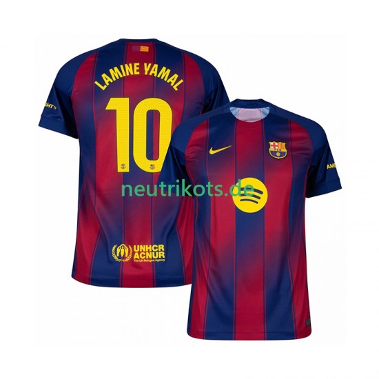 Fußballtrikot FC Barcelona Lamine Yamal 10 Herren Heim 2025-2026 Kurzarm