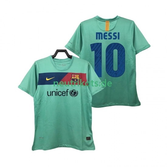 Fußballtrikot FC Barcelona Lionel Messi 10 Retro Herren Auswärts 2011 2010 Kurzarm
