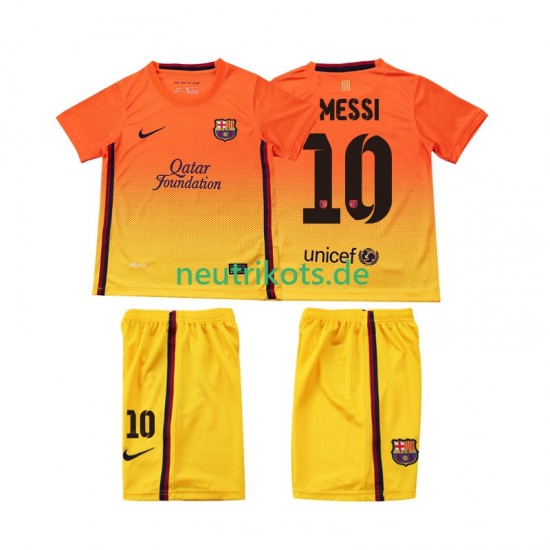 Fußballtrikot FC Barcelona Lionel Messi 10 2012 2013 Retro Kinder Auswärts Kurzarm