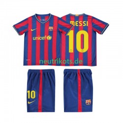 Fußballtrikot FC Barcelona Lionel Messi 10 2009 Retro Kinder Heim 2010 Kurzarm