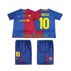 Fußballtrikot FC Barcelona Lionel Messi 10 Champions League 2009 Retro Kinder Heim 2008 Kurzarm