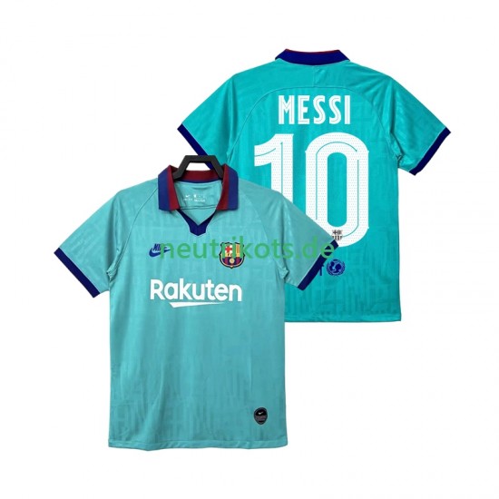 Fußballtrikot FC Barcelona Lionel Messi 10 2019 2020 Retro Herren Ausweich Kurzarm