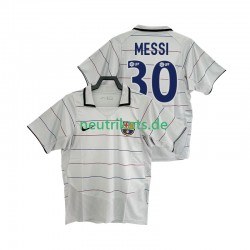 Fußballtrikot FC Barcelona Lionel Messi 30 2003 Retro Herren Auswärts 2004 Kurzarm