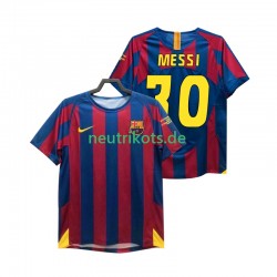 Fußballtrikot FC Barcelona Lionel Messi 30 Champions League 2005 Retro Herren Heim 2006 Kurzarm