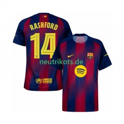 Fußballtrikot FC Barcelona Marcus Rashford 14 Champions League Herren Heim 2025-2026 Kurzarm