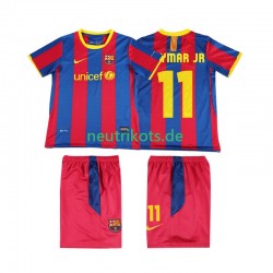 Fußballtrikot FC Barcelona Neymar JR 11 Retro Kinder Heim 2011 2010 Kurzarm