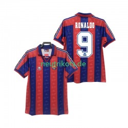 Fußballtrikot FC Barcelona RONALDO 9 1996 1997 Retro Herren Heim Kurzarm