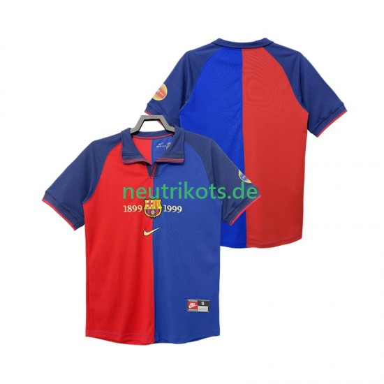 Fußballtrikot FC Barcelona 1990 2000 Retro Herren Heim Kurzarm