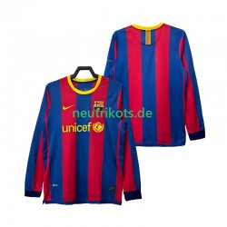 Fußballtrikot FC Barcelona Retro Herren Heim 2011 2010 Langarm